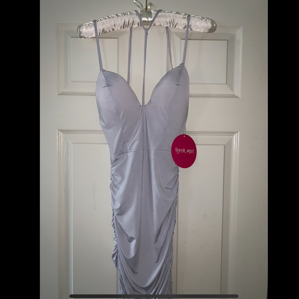 TigerMist “My Way” Mini Dress in Ice Blue Shade